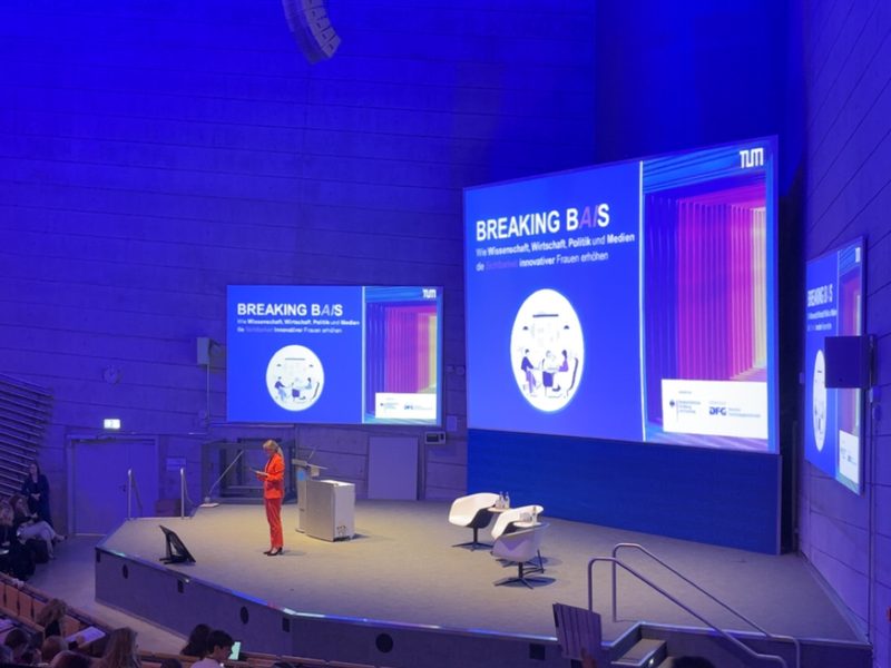 The Breaking BAIS event in a lecture hall at the Technical University of Munich